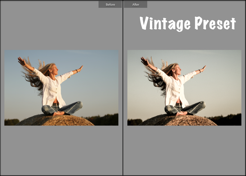 vintage preset for lightroom