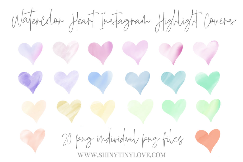 Instagram Highlight Covers Pink Heart: 100 Free Templates