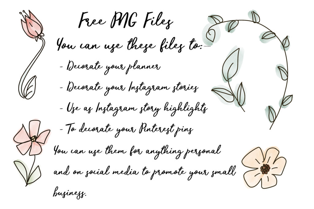 free flower sticker pgn files