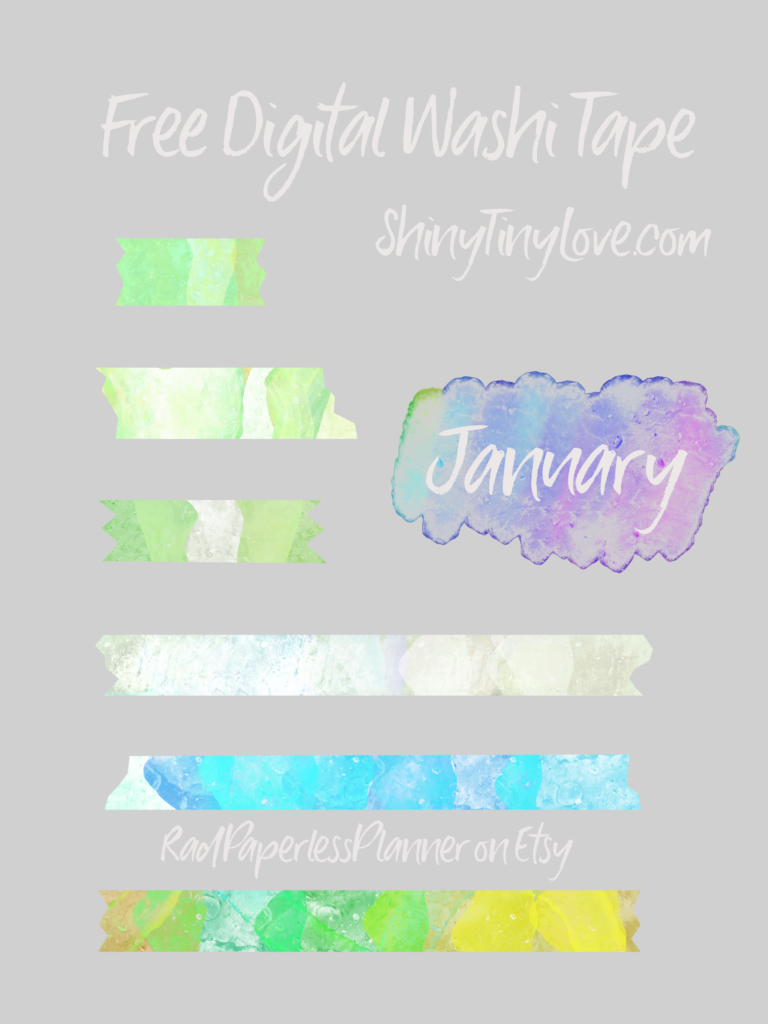 free digital stickers - digital washi tape as png files colorful and fun